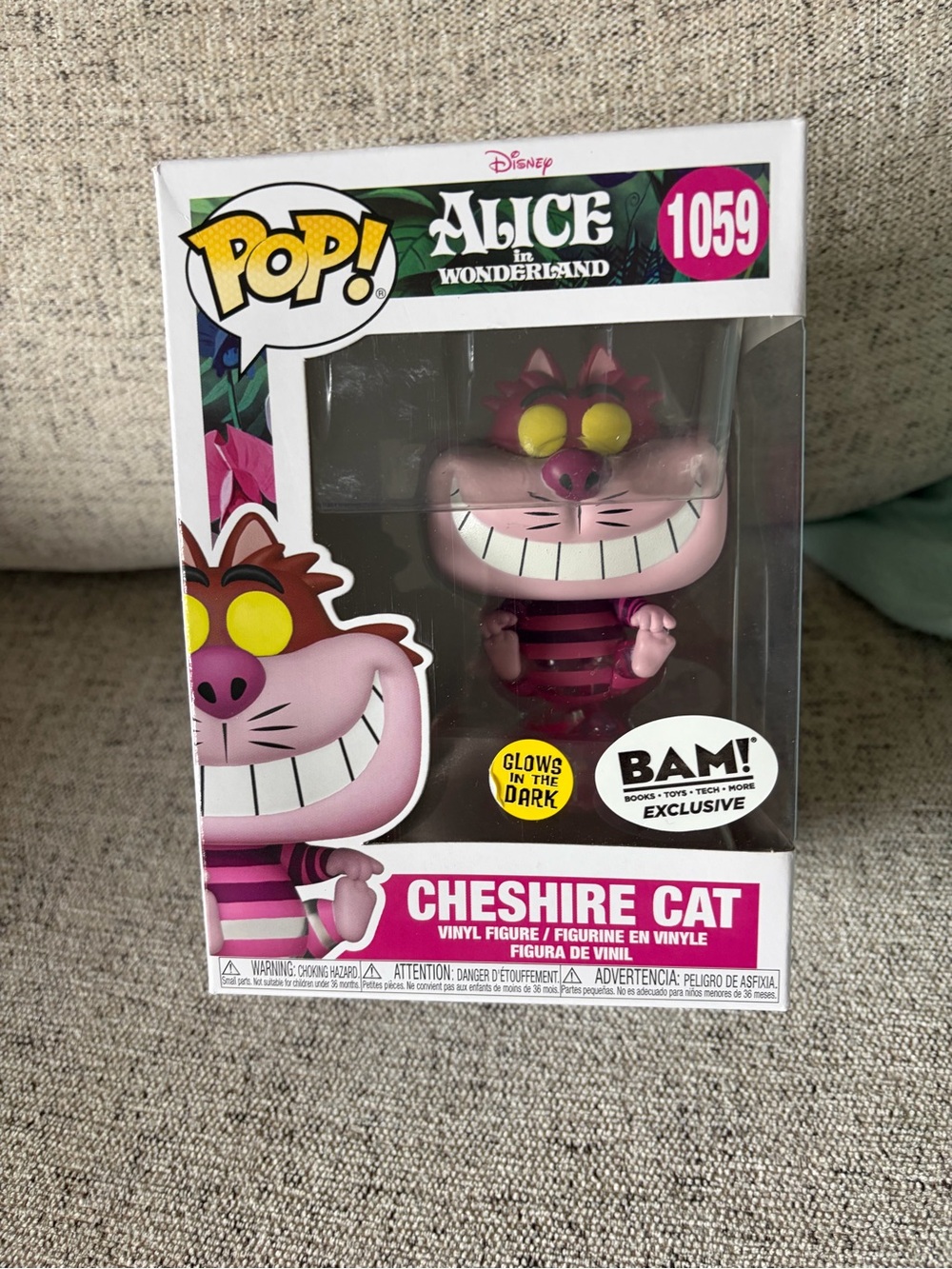Funko Cheshire Cat Glow in the Dark, Bam Exclusive